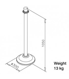 Poteau tête conique Poteau tête conique