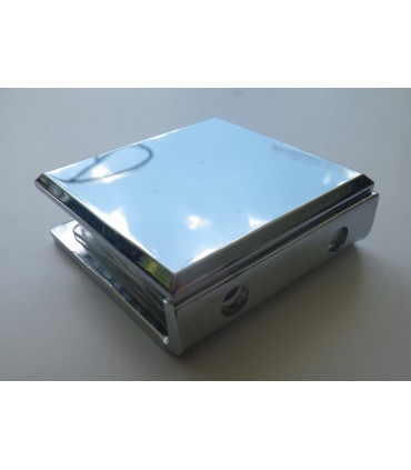 Fixation verre sur mur à 90° poli brillant