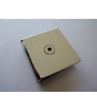 Fixation verre sur mur à 90° poli brillant