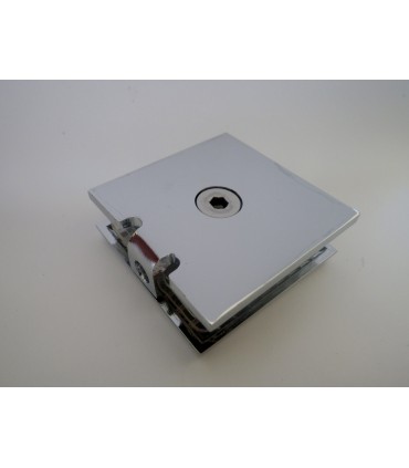 Fixation verre sur mur à 90° poli brillant