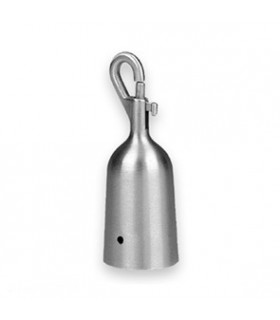 Mousqueton pour corde inox brossé Mousqueton pour corde inox brossé