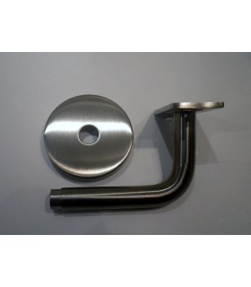 Support mural inox pour main courante plate