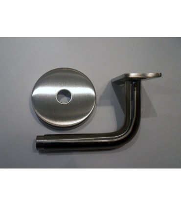 Support mural inox pour main courante plate