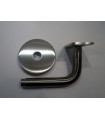 Support mural inox pour main courante plate