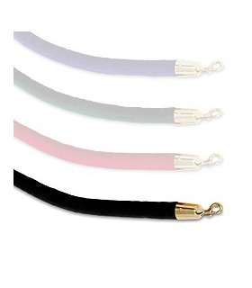 Cordon velour noir et laiton poli