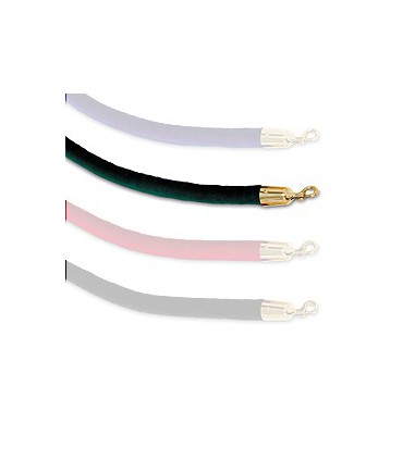 Cordon velour vert et laiton poli