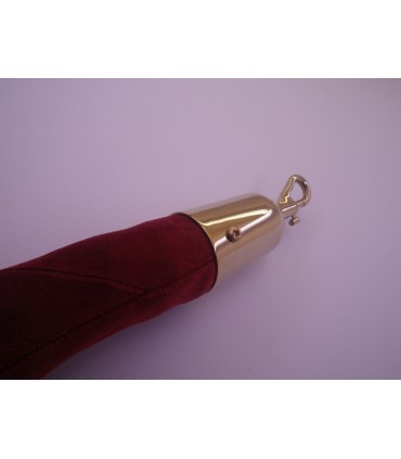 Cordon velour rouge et doré