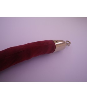Cordon velour rouge et doré