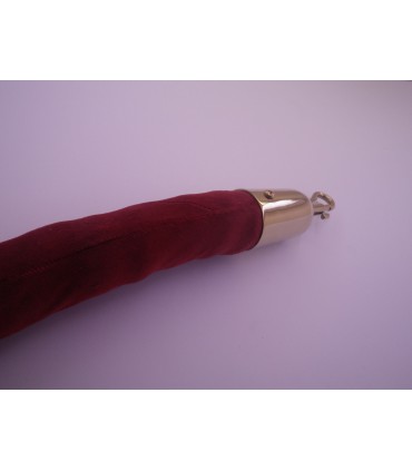 Cordon velour rouge et doré