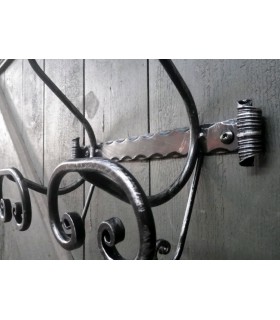 Porte manteau double en fer forgé
