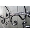 Porte manteau double en fer forgé