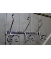 Porte manteau triple en fer forgé