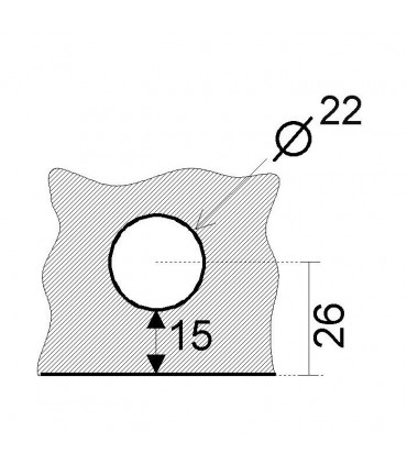 Encoche sur le verre pour serrure batteuse