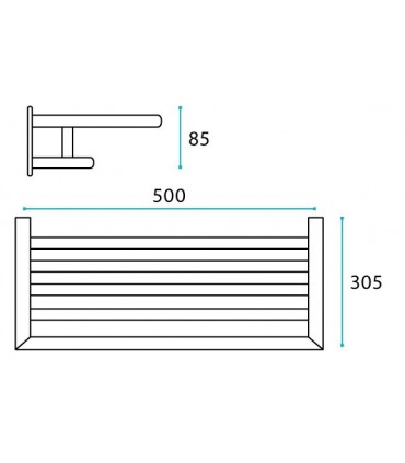 Etagère porte-serviettes Angulo