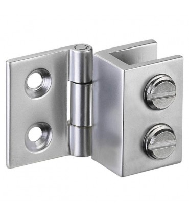 Charnière chrome mat