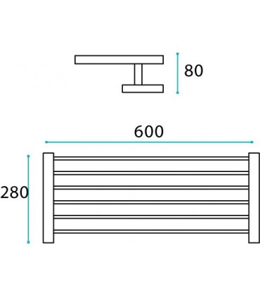 Etagère porte-serviettes Quadro