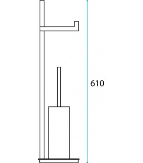 Porte balayette et papier  Porte balayette et papier