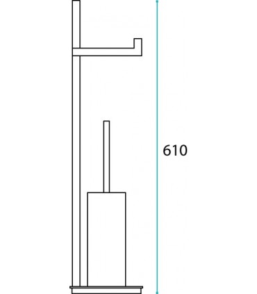 Porte balayette et papier 