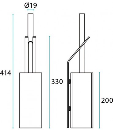 Porte balayette série Subtil