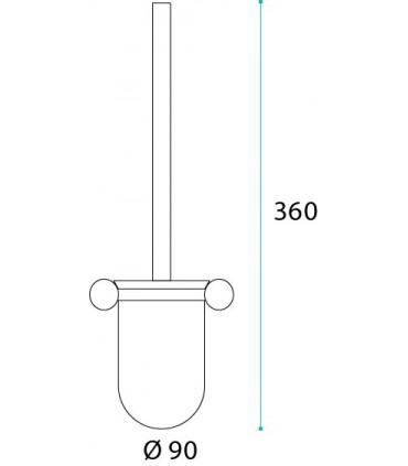 Porte balayette série Fine