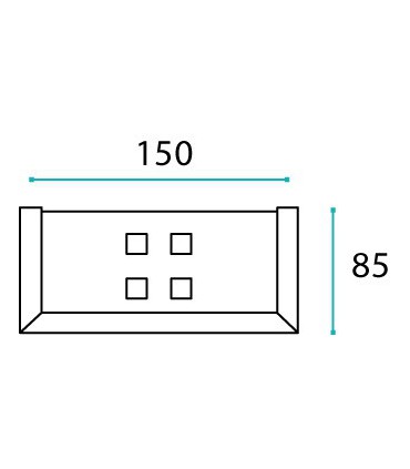 Etagère porte savon Angulo 150 mm