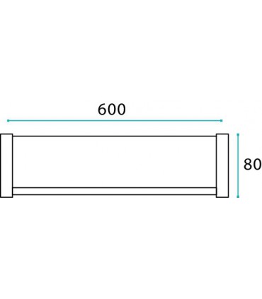 Etagère porte savon Fine lg.150 mm