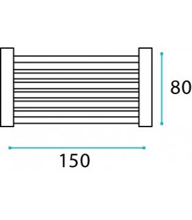 Support porte savon Fine lg.300 mm Support porte savon Fine lg.300 mm