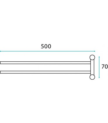 Porte serviette rotatif Fine