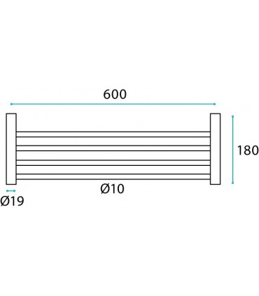 Porte serviette quadruple série Fine