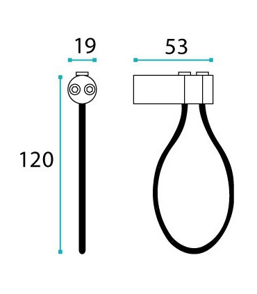 Porte serviette Quadrato technique