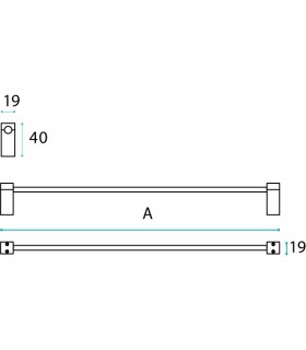 Porte serviette Quadrato