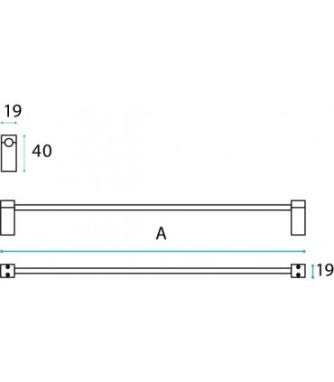 Porte serviette Quadrato