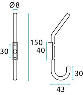 Patère Hook2 Patère Hook2