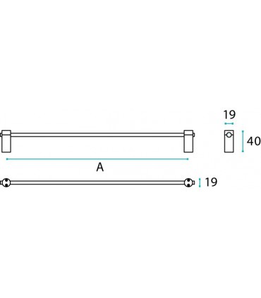 Porte serviette série Cilindro technique