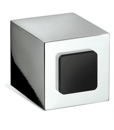 Butée de porte Cubo chromé brillant
