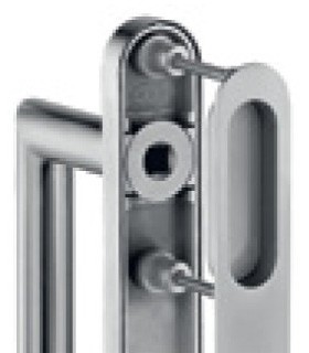 Poignée double de manœuvre dirigent pour coulissant à translation