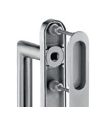 Poignée double de manœuvre dirigent pour coulissant à translation