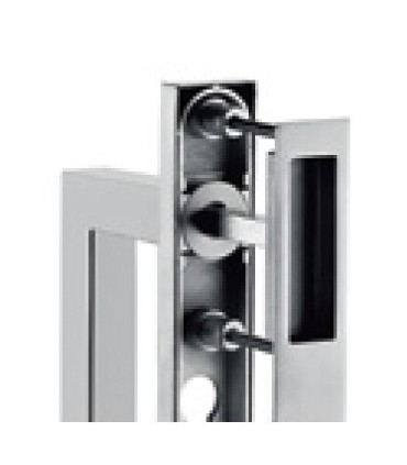 Poignée double de manœuvre dirigent pour coulissant à translation