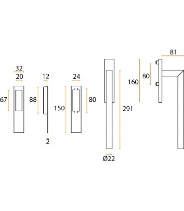 Poignée double de manœuvre dirigent technique