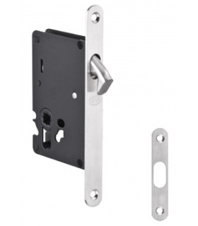 Serrure de porte coulissante en bois ouverture avec béquille 