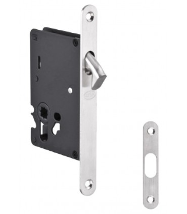Serrure de porte coulissante en bois ouverture avec béquille