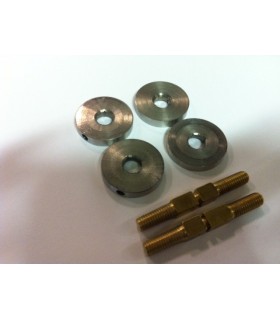 Fixation pour montage double sur porte en verre Fixation pour montage double sur porte en verre