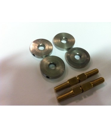 Fixation pour montage double sur porte en verre