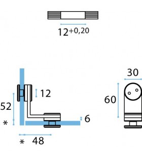 Raccord 90° verre / verre Raccord 90° verre / verre