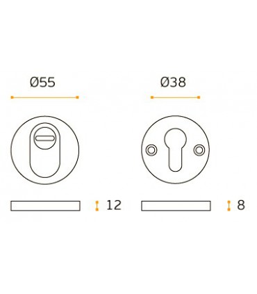 Rosace de protection ronde inox aisi 304