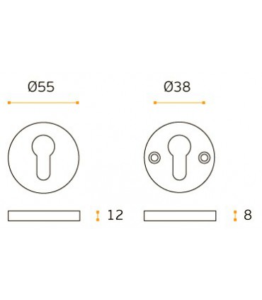 Rosace de protection ronde double inox aisi 304
