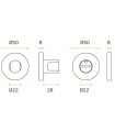 Rosace a condamnation bouton standard Rosace a condamnation bouton standard