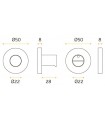 Rosace a condamnation bouton Shape B5 Rosace a condamnation bouton Shape B5