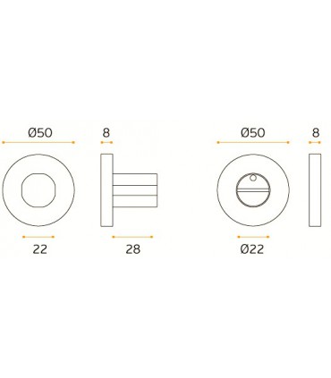 Rosace a condamnation bouton Smart B7