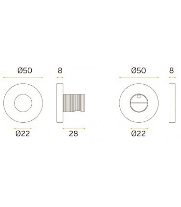 Rosace a condamnation bouton Finger B8